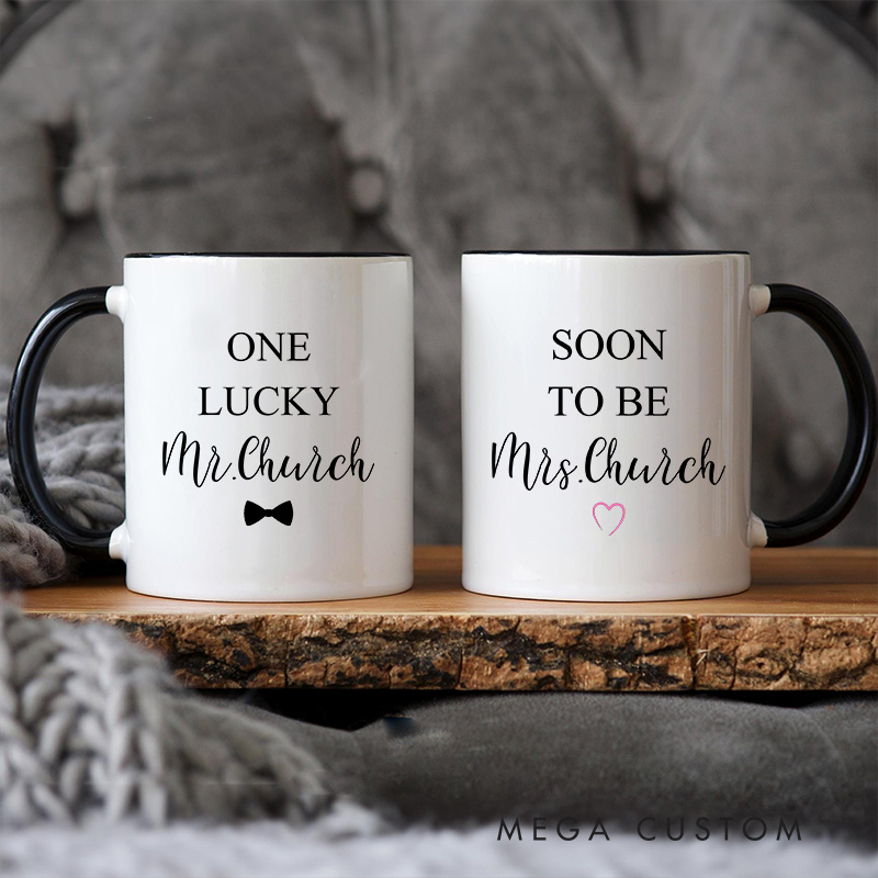 Personalized SOON TO BE Married Couple Mug Wedding Coffee Cup for Her Him Groom Bride Ceramic Mug for Couple Newlyweds