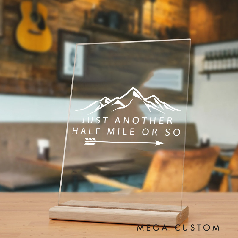 Personalized Outdoor Adventurers Table Decor for Traveling Hiking Camping Lovers Gift  