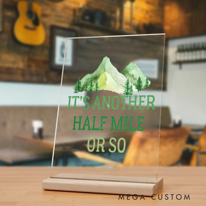 Personalized Hiking Enthusiasts and Outdoor Adventurers Table Decor for Traveling Lovers Gift   