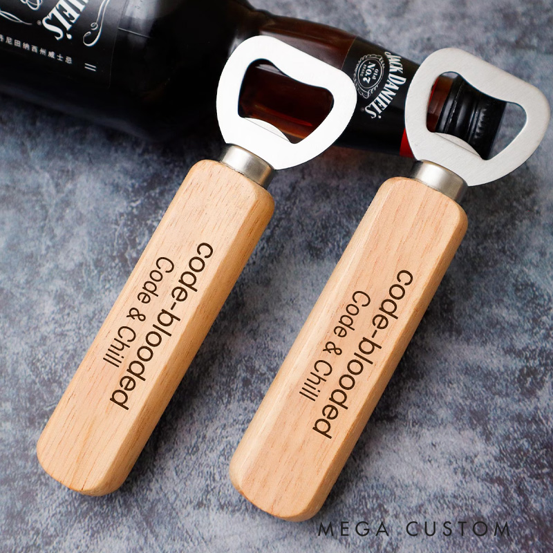 Personalized Code Blooded Bottle Openers Programmer Computer Lover Gift for Geek Nerd