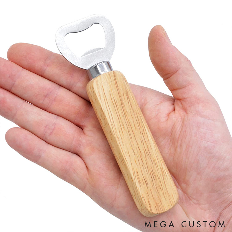 Personalized Rugby Bottle Opener with Custom Rugby Design and Message