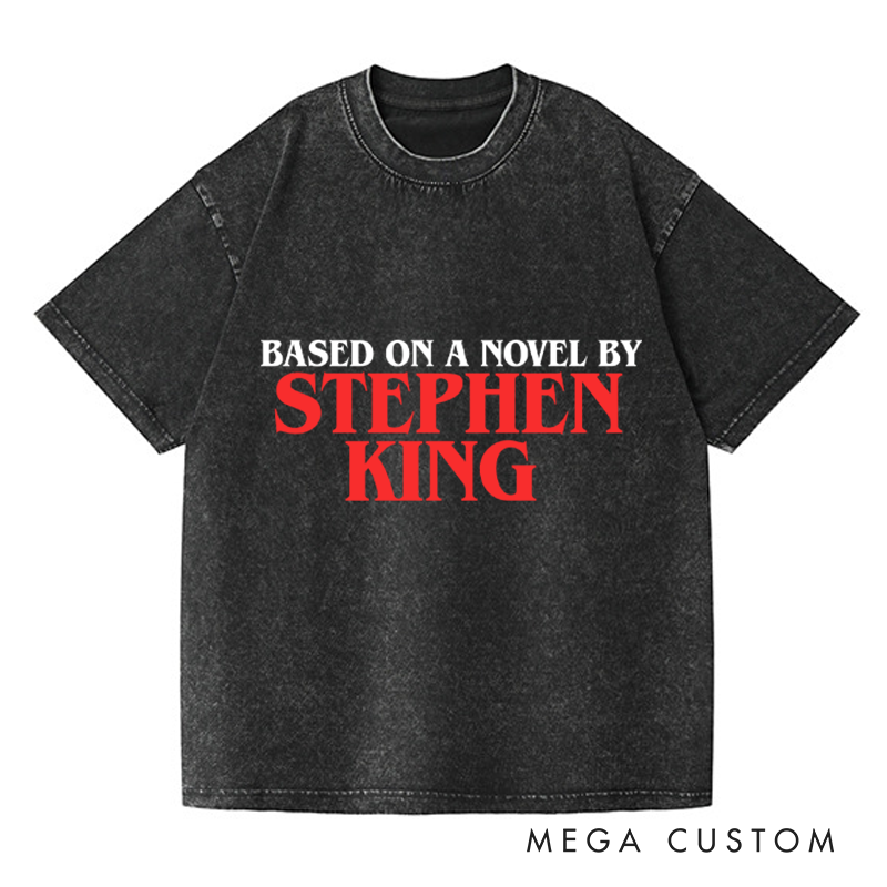 Personalized Based on a Novel by S Washed T-Shirts Horror Halloween Tshirt for Movie Book Lovers