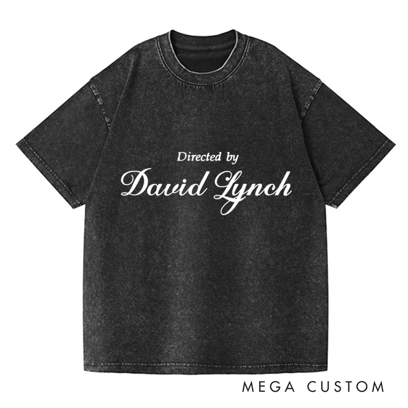 Personalized Directed By D Washed T-Shirts Horror Halloween Tshirt for Movie TV Show Lovers