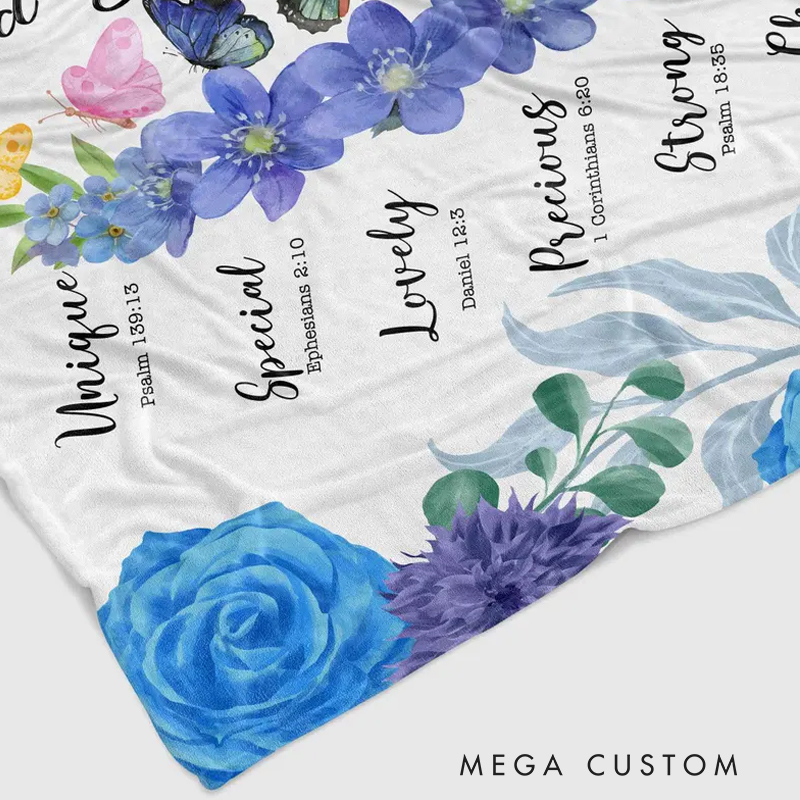 Personalized God Say You are Blanket Soft Throw Blanket with Name Religious Day Birthday Christmas Gift for Christians