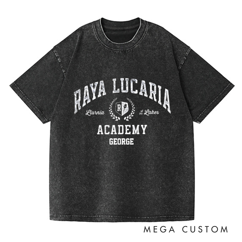 Personalized Raya Lucaria Game Washed T-Shirts Video Game Tshirt Soulslike Shirt