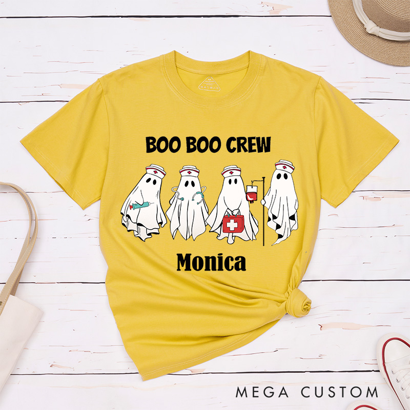 Personalized Nurse T-Shirts Spooky Healthcare Heroes Fashion Design T-Shirts