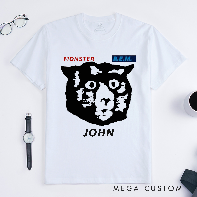 Personalized Music Lover Unisex Classic T-Shirts Custom Gift Unique Hand Drawn Feline Art Tee for Men and Women Birthday Present for Him or Her