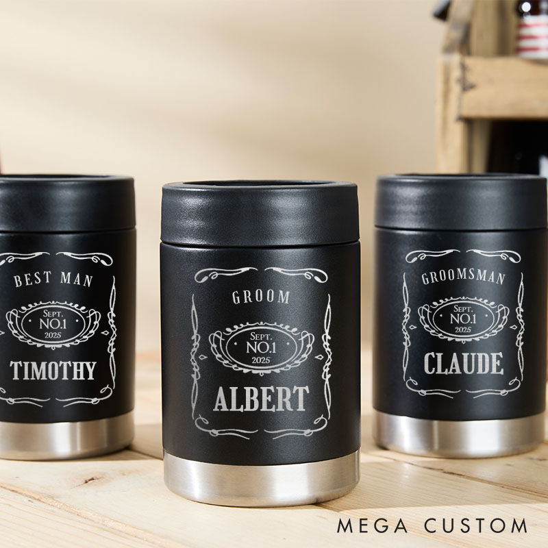 Personalized Best Man Proposal Can Cooler Groomsmen Can Cooler Groom Bachelor Party Can Holder for Men