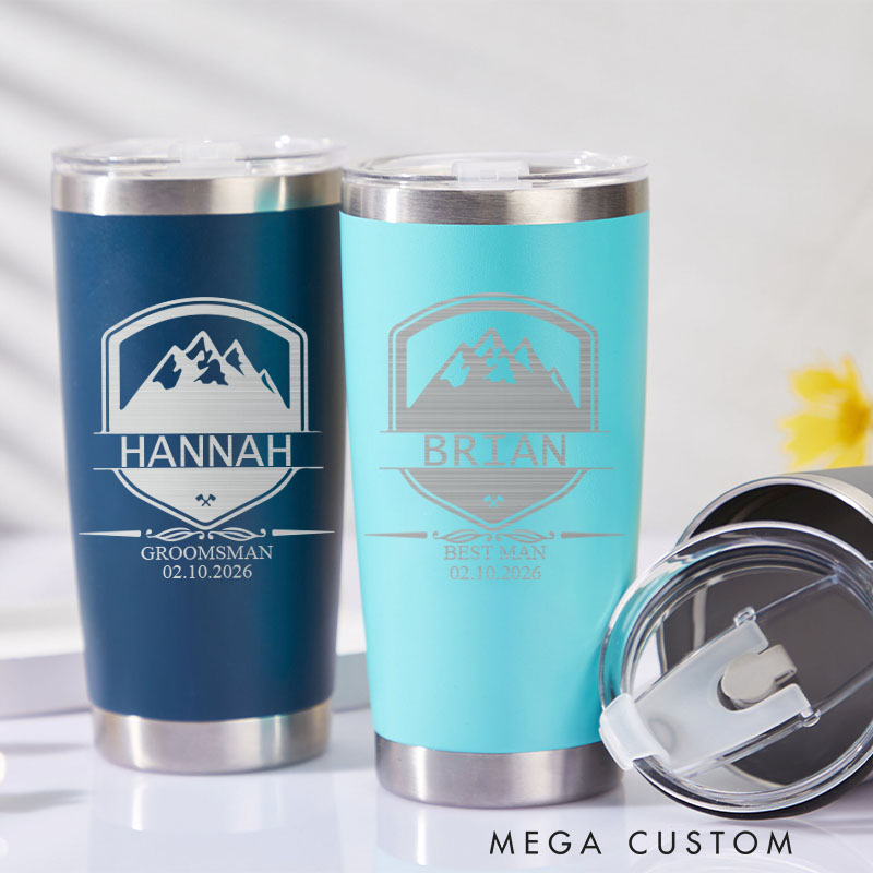 Personalized 20oz Tumblers for Groomsmen Wedding Favors Tumbler Groomsman Gift Tumbler Best Man Gift Groom Insulated Tumbler
