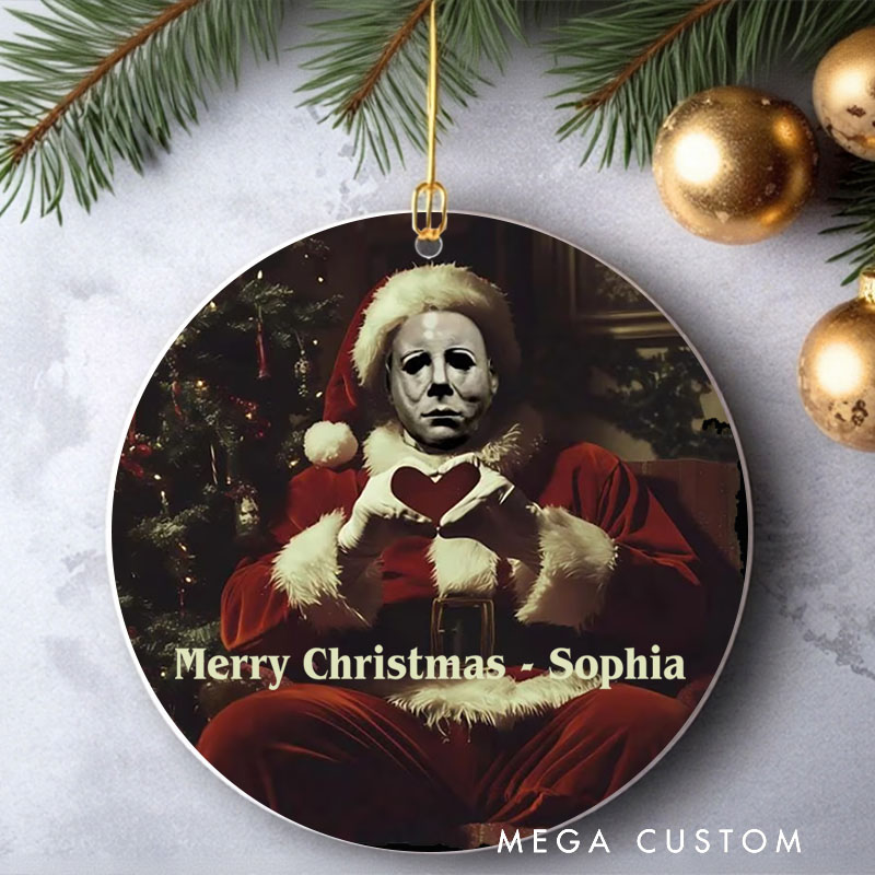 Personalized Creepmas Christmas Ornament Retro Horror Film Series Ornament Movie Holiday Ornament