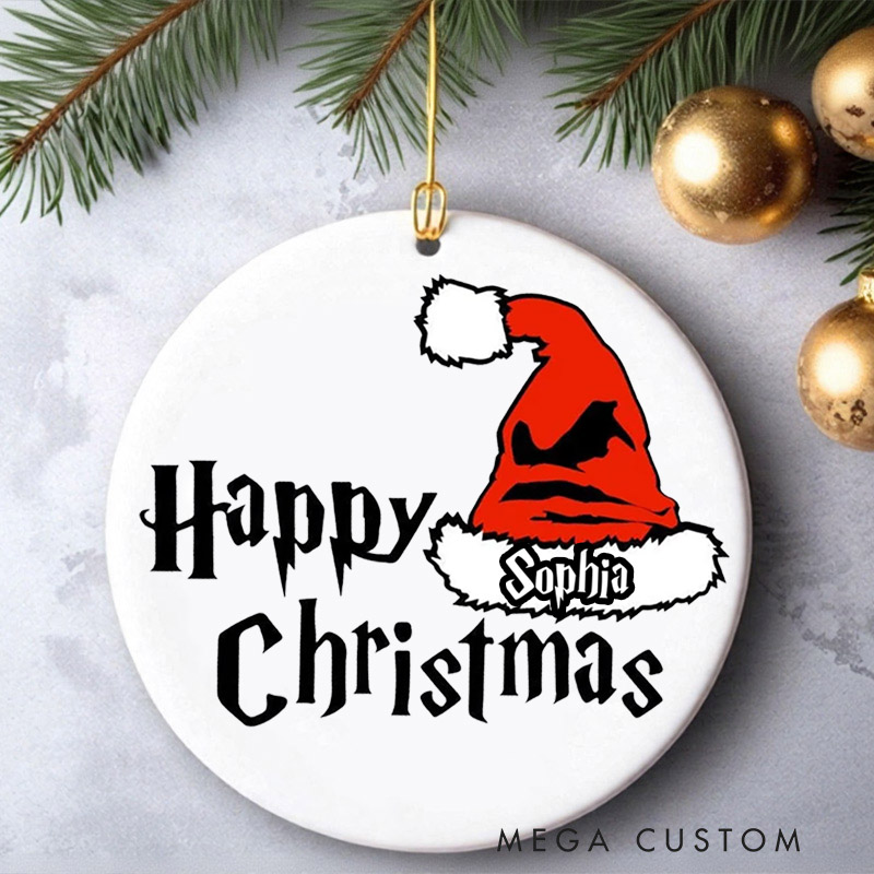 Personalized Happy Christmas Movies Ornament Fantasy Magic Film Ornament Movie Holiday Ornament