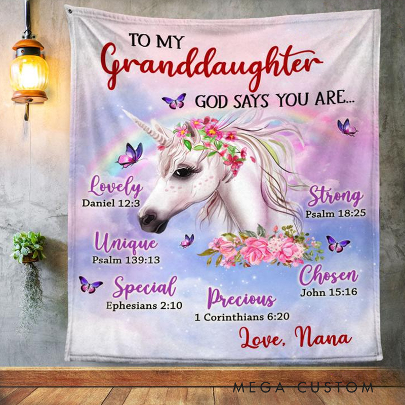 Personalized God Says You are Soft Throw Blanket with Name Religious Day Birthday Christmas Gift for Christians