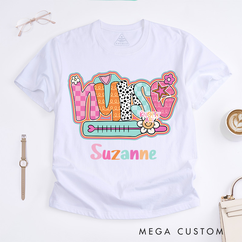 Personalized Nurse T-Shirts Nurse Fun and Fabulous Fashion Design T-Shirts