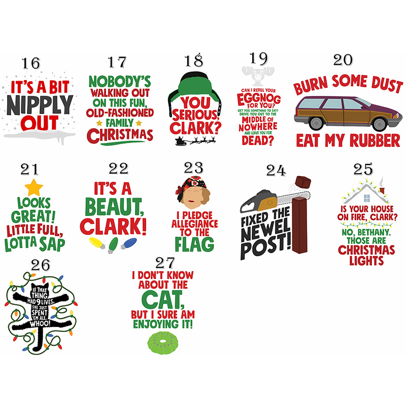 Personalized Classic Christmas Movie Inspired Story Theme Christmas Family Matching Pajamas Family Name Shirts Movie Holiday Shirt