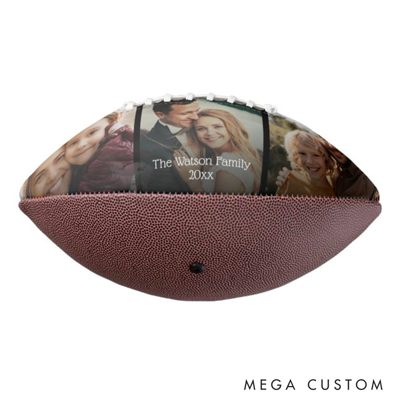 [Copy]Personalized American Football with Custom Photos, Name, and Number, Showcase Your Player's Legacy