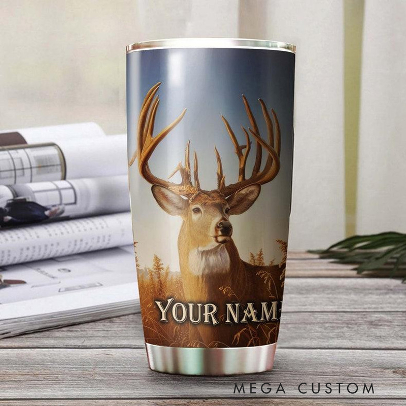 Personalized Take A Bow And A Quiver Full Of Arrows To Hunt For Me 20oz Stainless Steel Tumbler with Name Christmas Gift