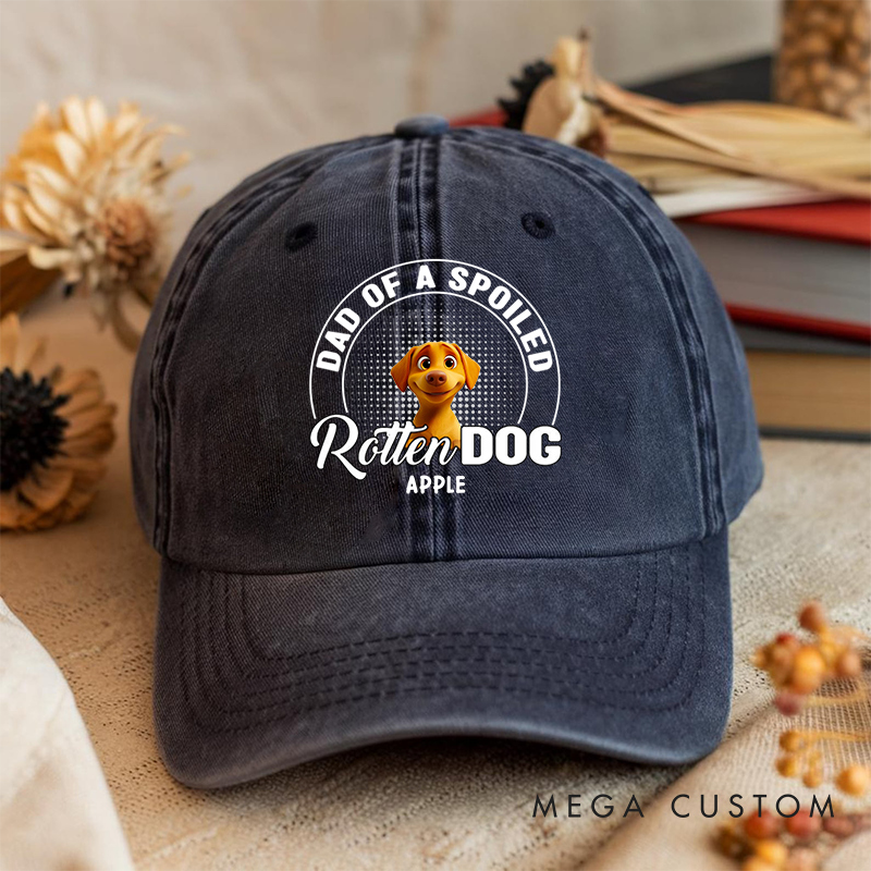 Personalized Dog Lover Happy Dog Dad Hats and Caps