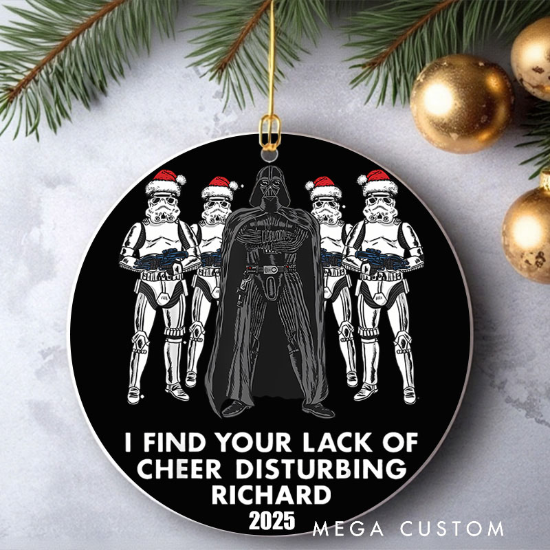 Personalized I Found You Lack of Cheer Christmas Ornament Galaxy War Film Ornament Movie Holiday Ornament