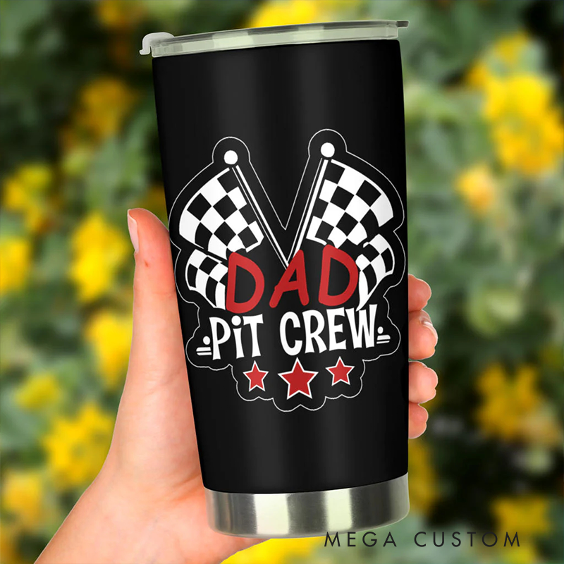 Personalized Racing Tumbler Custom Tittle Stainless Steel Travel Mug Gift for Racers and Racing Lovers