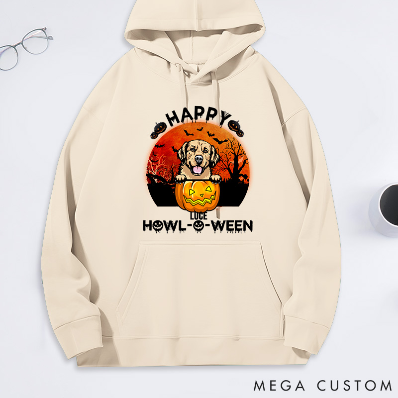Personalized Dog Lover Happy Halloween Classic Hoodies