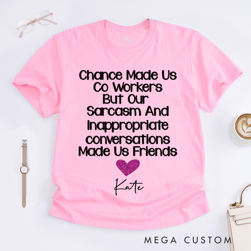 Bold Glitter Typography Design T-Shirt – Perfect Custom Name Friendship T-Shirt