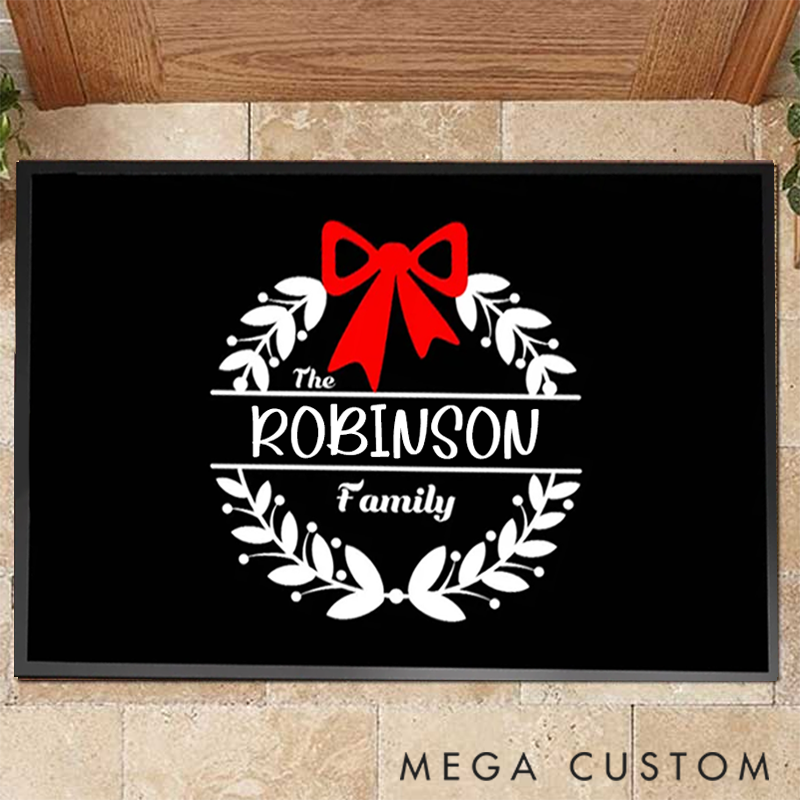 Personalized Charming Christmas for Creating a Warm Holiday Atmosphere Doormat