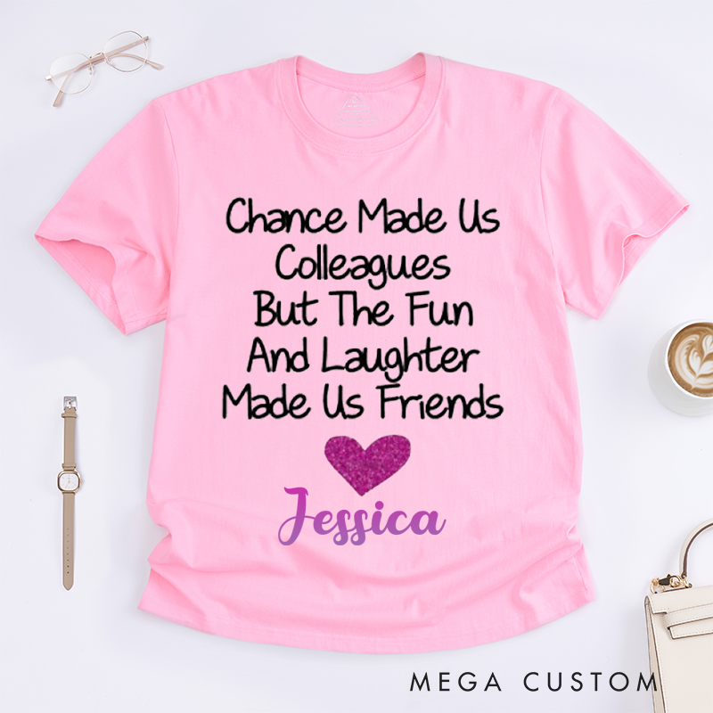 Fun Glitter Design T-Shirt – Chance to Friendship Custom Name T-Shirt