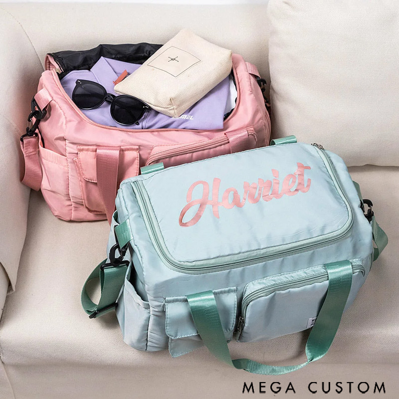 Personalized Waterproof Travel Bag Gift for Travel Enthusiasts with Custom Name