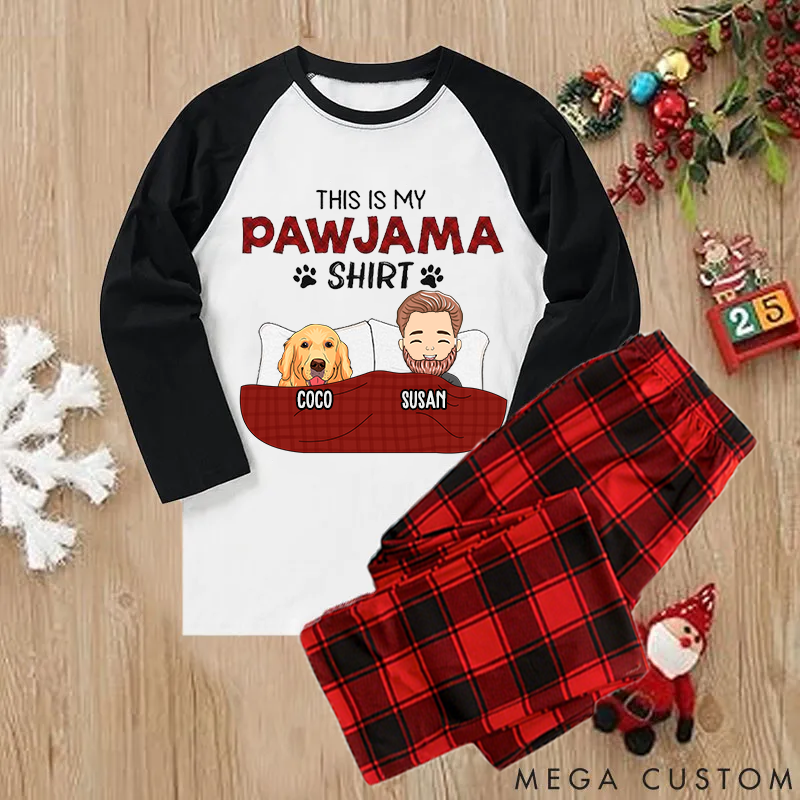 Personalized Dog Lover Pajama Shirt Family Matching
