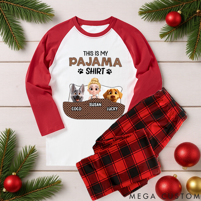 Personalized Dog Lover this is My Pawjama Family Matching