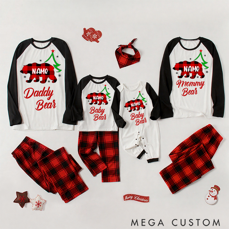 Personalized Christmas Bear Pajamas for Families to Spread Holiday Cheer and Warmth
