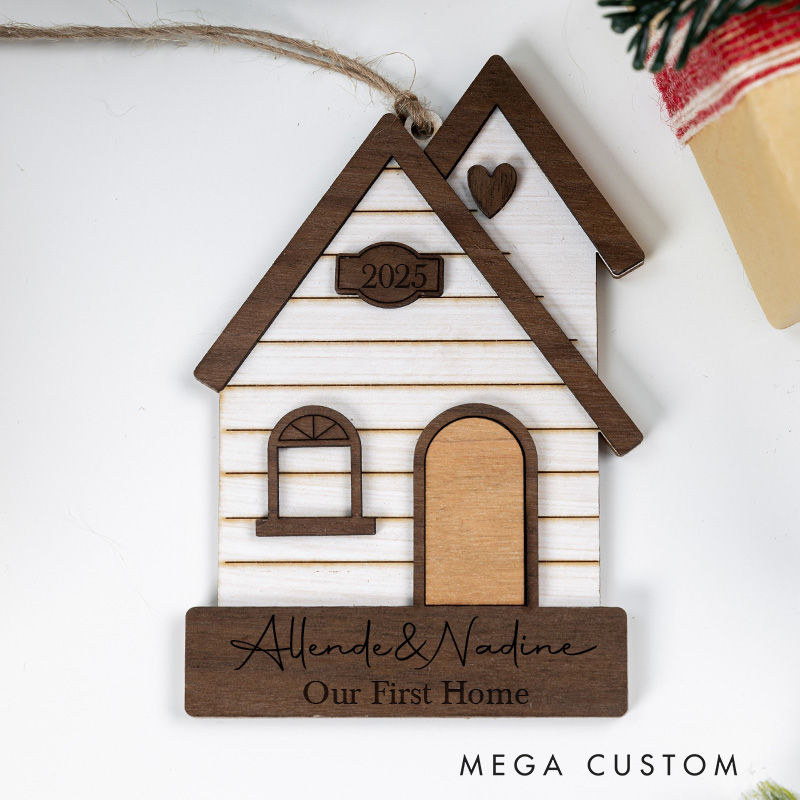 Personalized Our New Home Christmas Ornaments First Christmas in New Home Keepsake 2025