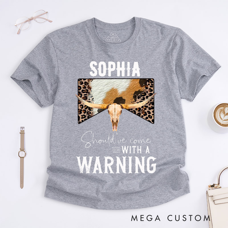 Personalized Cowgirl Skull Western Classic T-Shirts Custom Name Country Music Lovers Funny Gift for Women Men Friends Birthday Special Occasion