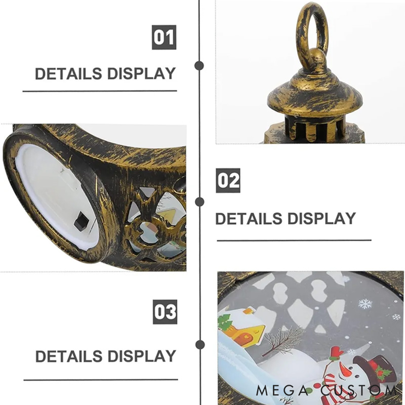 Personalized Dog Lover Do Not Cry Because it Is Over Christmas Lantern