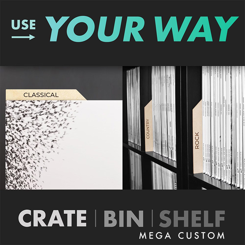 Personalized Wooden Vinyl Record Dividers Classic Tab record dividers Musician Gift Music Teacher Gift Father Gift