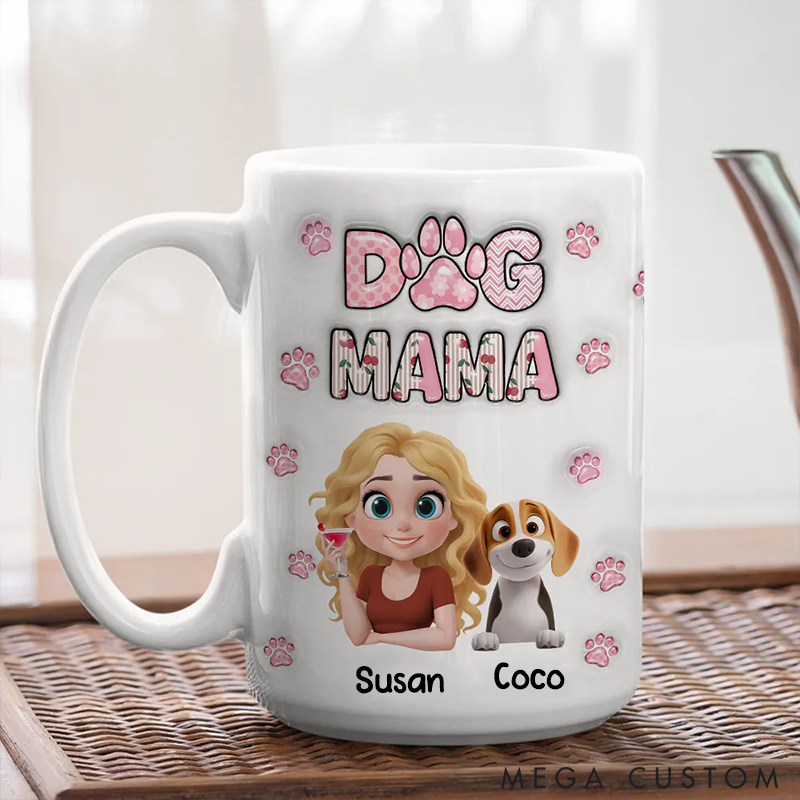 Personalized Dog Lover Cherry on Top Mugs