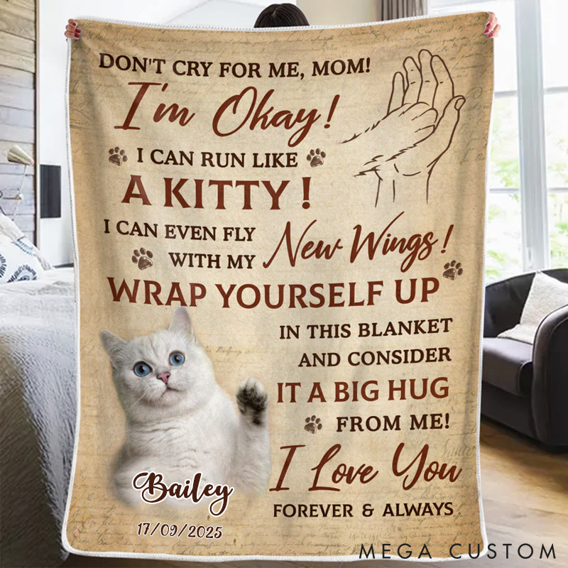 Personalized Pet Lover Forever Loyal Forever Loved Throw Blanket