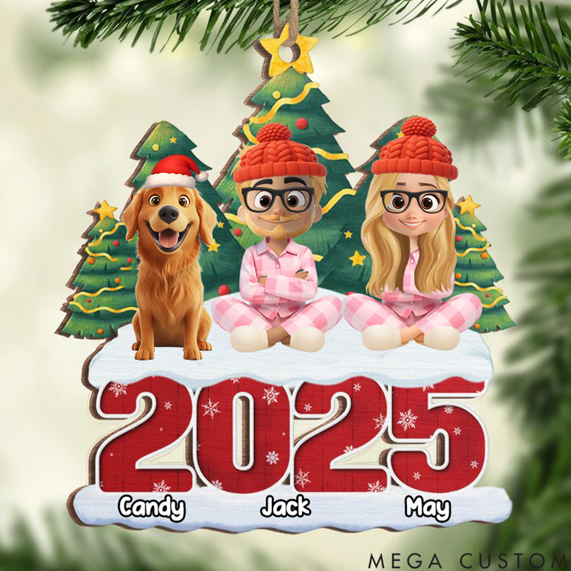 Personalized Dog Lover Christmas Adds to the Warmth of a Family Love  Christmas Ornament