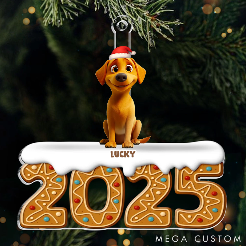 Personalized Pet Lover Pets Fill Life with Joy Christmas Ornament