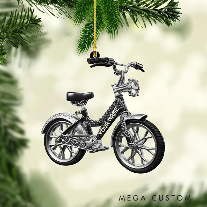 Personalized Bicycle Christmas Ornaments Christmas Gifts For Bicycle Rider Bike Xmas Ornament
