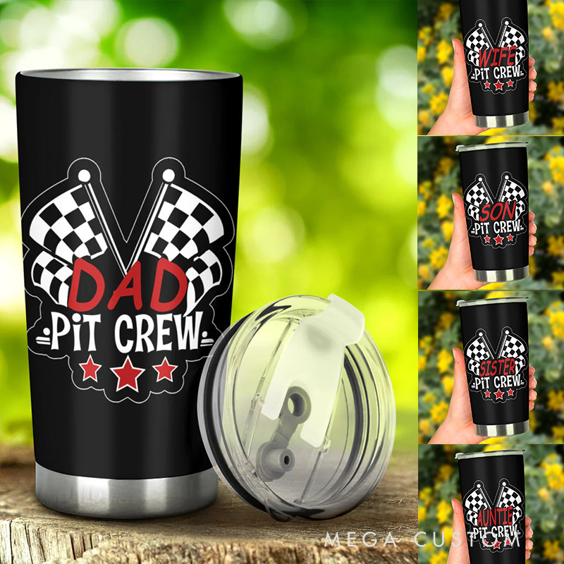 Personalized Racing Tumbler Custom Tittle Stainless Steel Travel Mug Gift for Racers and Racing Lovers