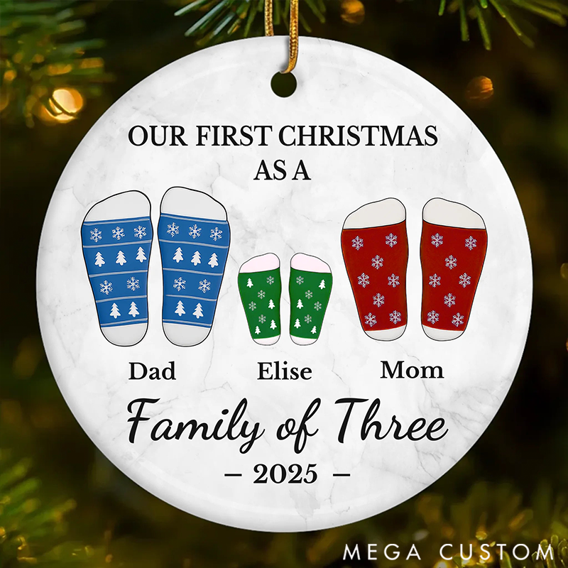 Personalized Family Christmas Ornaments Creating Lasting Memories of our First Christmas Together