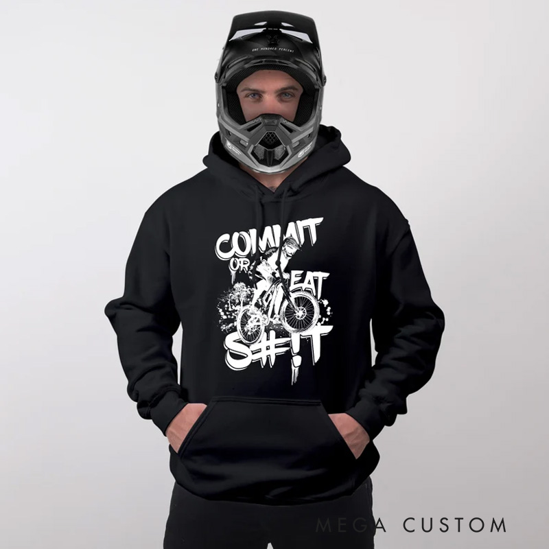 Personalized Mountain Biking Hoodie Customised Biker MTB Cycling Jersey Gifts Mountain Biker Hoodie