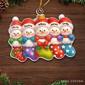 Personalized Acrylic Ornament Warm Hearts Make Christmas Bright  Family Reunion FestivalChristmas Ornament 