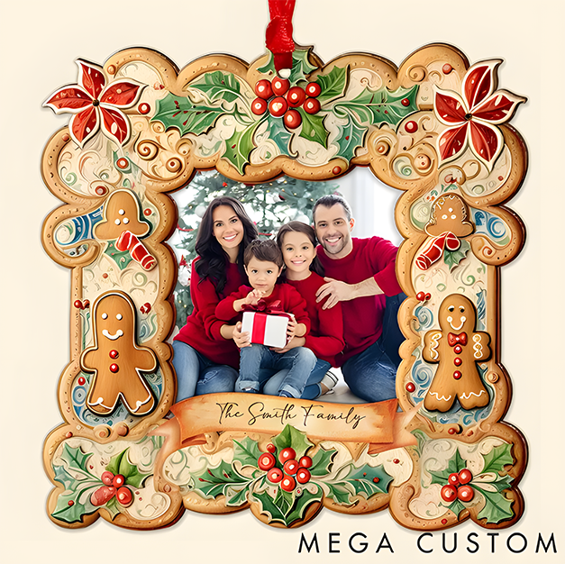 Personalized Photo Family Christmas Ornament Family Picture Ornament Gifts for Family