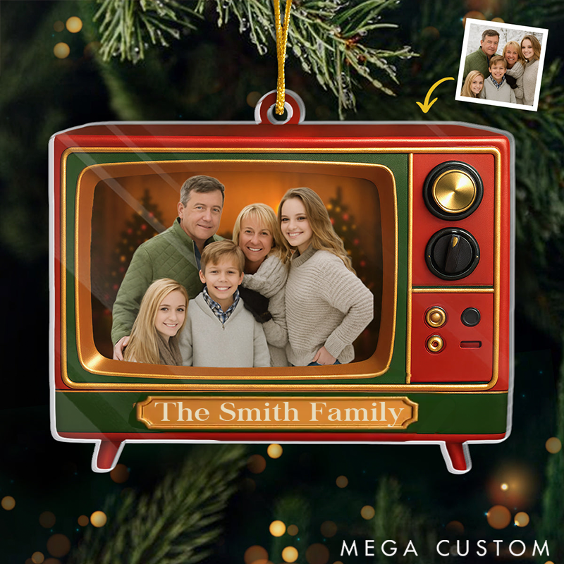 Personalized Christmas Ornament Custom Photo Acrylic Ornament Personalized Family Moments to Screen