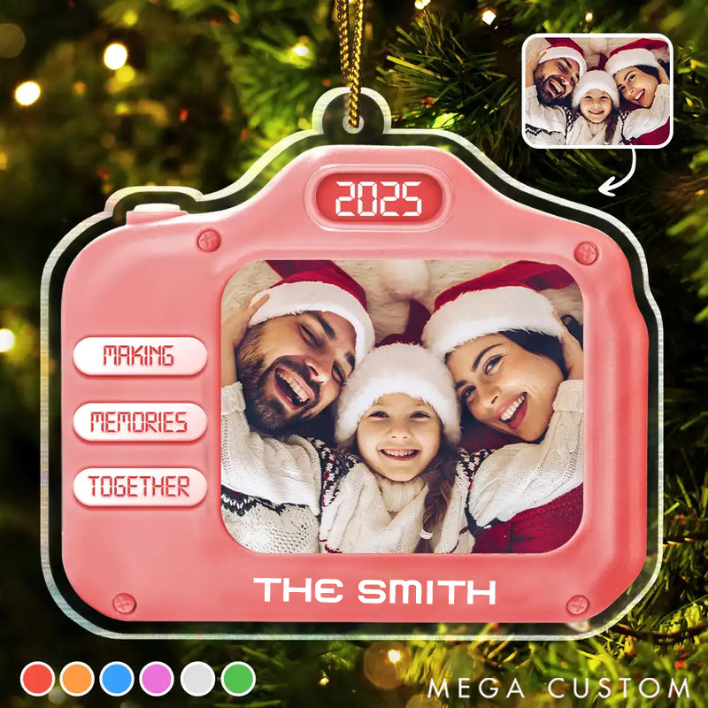Personalized Christmas Ornament Custom Photo Family Christmas Making Memories Together