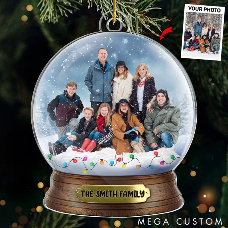 Personalized Christmas Ornament Custom Photo Christmas Gift for Family Members