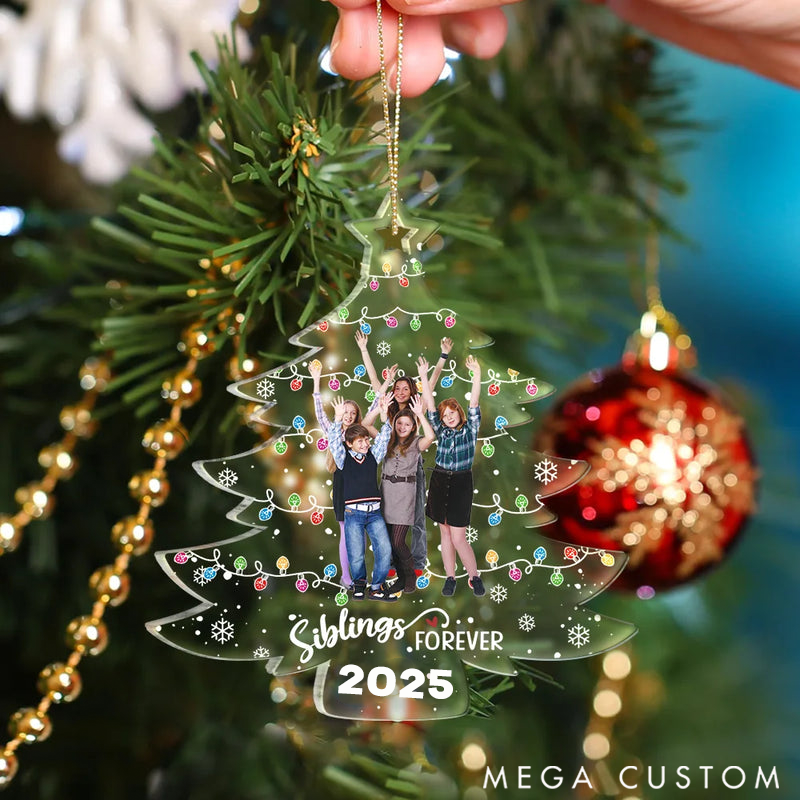 Personalized Christmas Ornament Custom Photo Family Friends Christmas Tree
