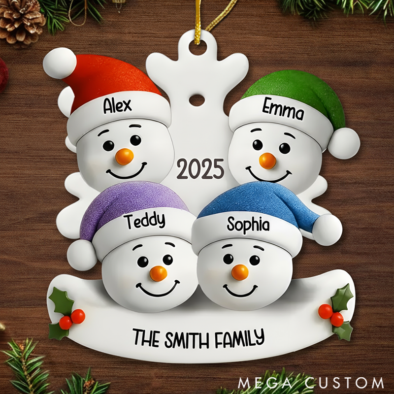Personalized Family Christmas Ornaments Warm Hearts Together